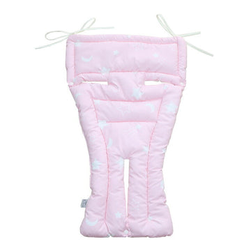 フジキ リバ-シブルベビーカー用クッション エトワールプラス ピンク【送料無料 沖縄・一部地域を除く】